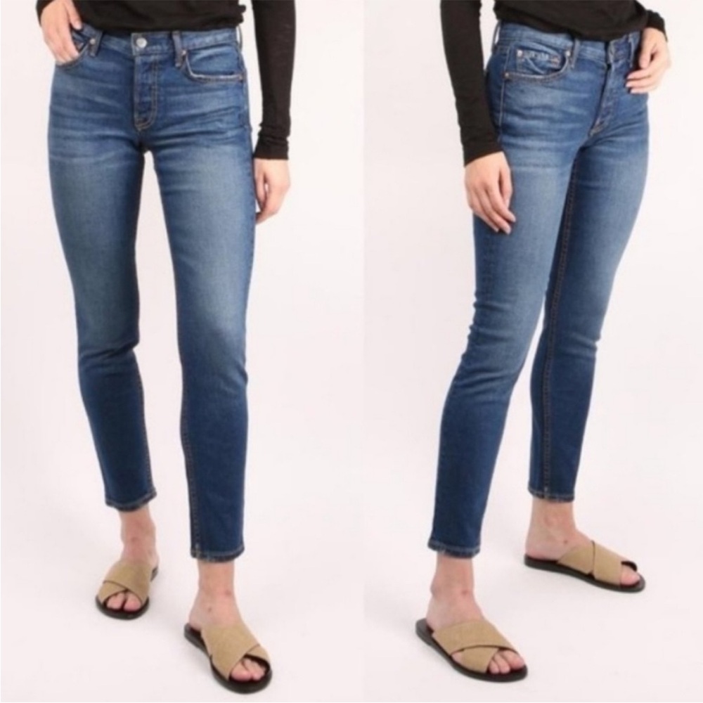 GRLFRND Yasmin women's button fly jeans with stretch